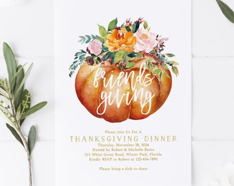 thanksgiving invitations etsy
