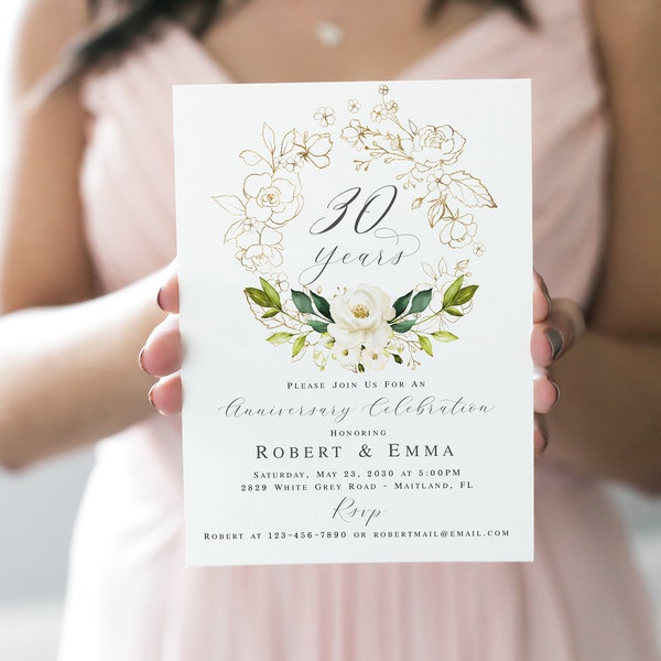 Wedding Vow Renewal Invitation Templates Etsy