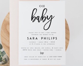 baby shower template etsy templates for baby shower