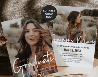 Graduation Announcement Etsy