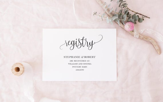 Wedding Registry Card Template from i.etsystatic.com