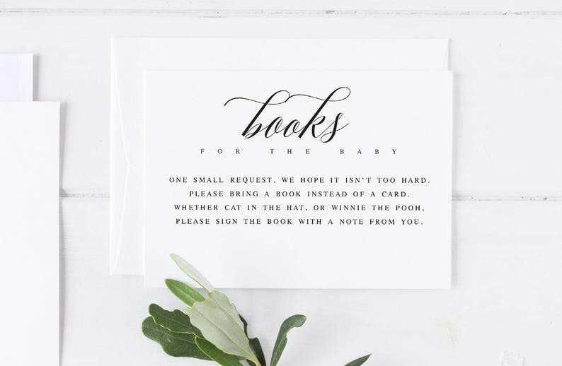 Modern Black and White Books for the Baby Template Book Etsy