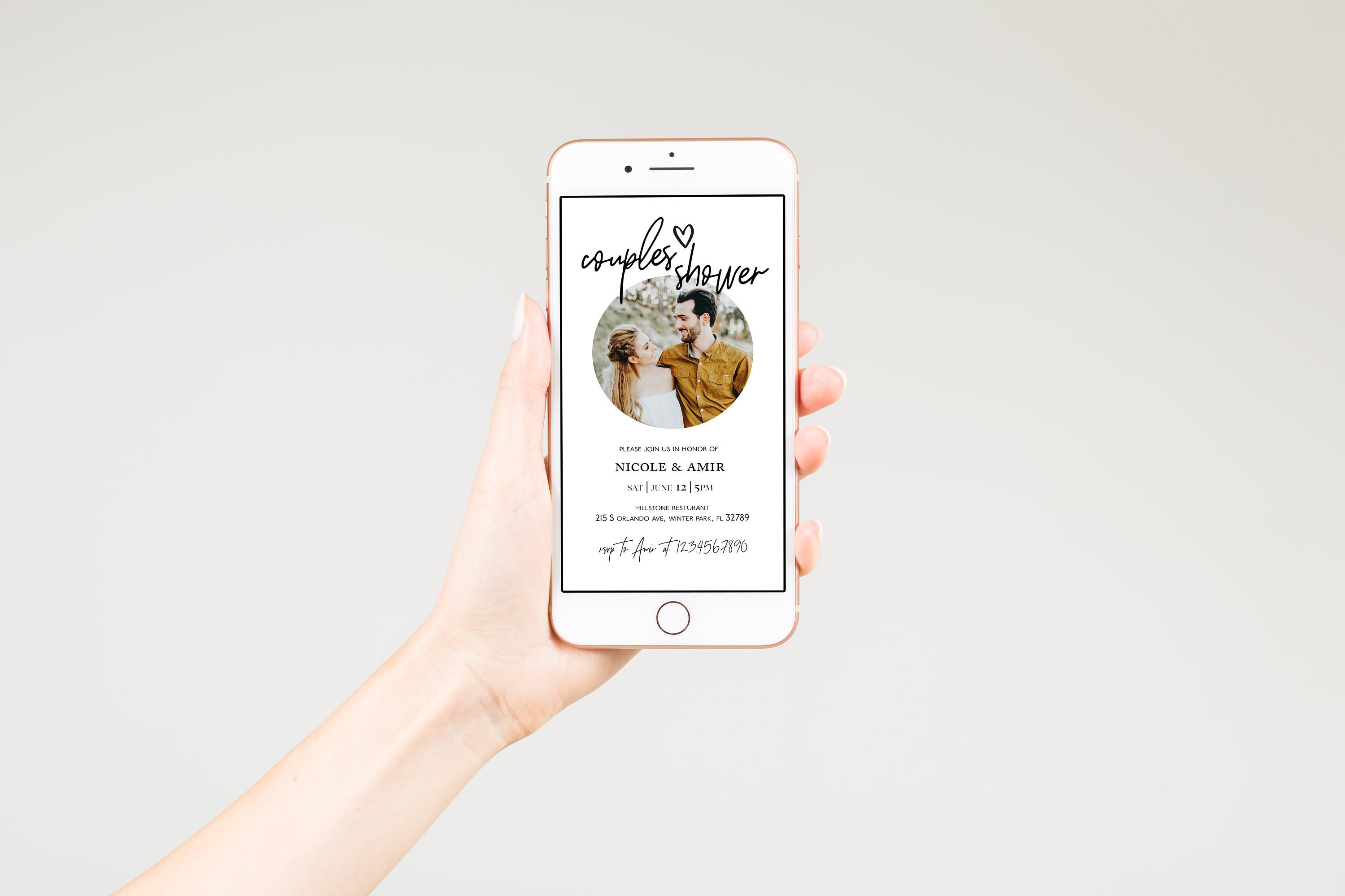 Couples Shower Electronic Evite Couples Shower Invitation Etsy