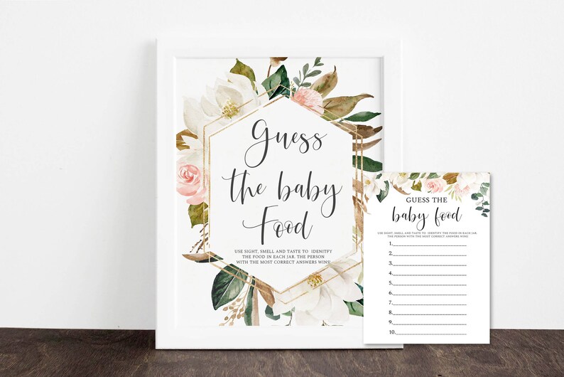 Magnolia Guess The Baby Food Baby Shower Game Baby Food Etsy Magnolia Guess The Baby Food Baby Shower Game Baby Food Etsy