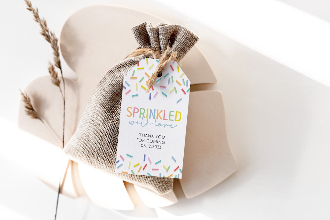 Baby Sprinkle Favor Tag Printable Thank You Tags Sprinkle Baby - Etsy
