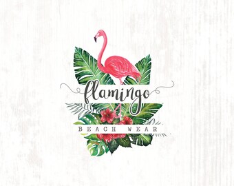 flamingo logo etsy