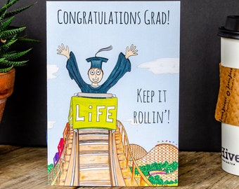 Personalized Graduation Card - Funny Graduation Card - 2021 Graduation Card - Congratulation Card - C100