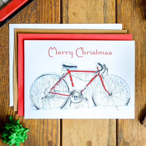 Bike Christmas Card - C72
