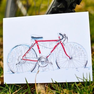 Handmade cards - Bike Notecards - Notecards -Top Selling Items - Thank you notes - Bike thank you cards - Notecard set - Bike Cards - C26