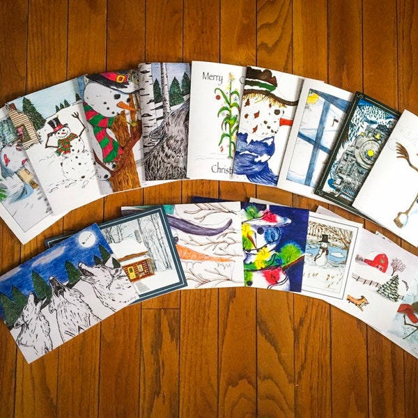 Christmas Card Pack - Christmas Card boxed set - Boxed Christmas Cards - Christmas Card Pack - Xmas Card Set - Mixed Card Pack