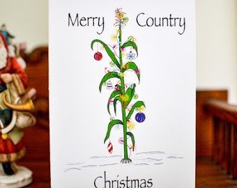 Funny Christmas Card - Country Christmas - Farm Christmas - Boxed Christmas Card - Rustic Christmas - Christmas Card Set - C22