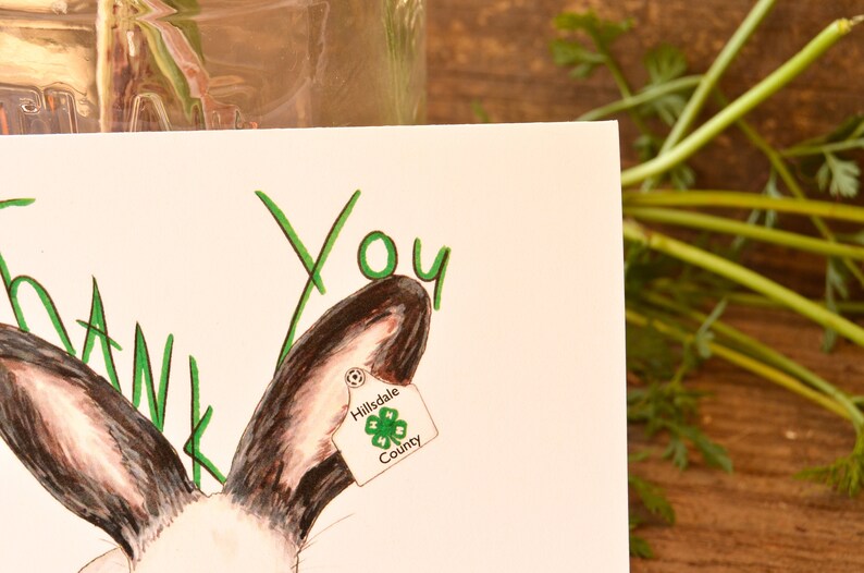 rabbit-4-h-thank-you-cards-c77-etsy