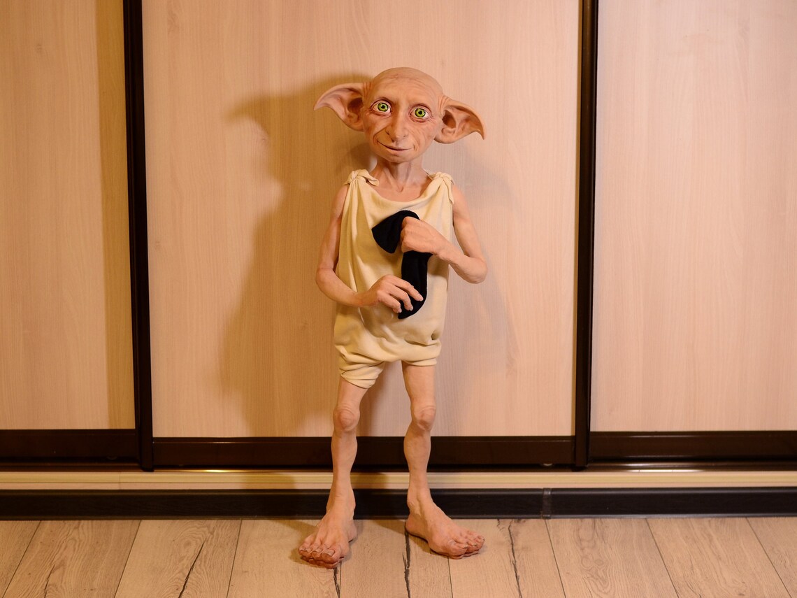 Dobby elf. Polymer clay handmade doll. image 7