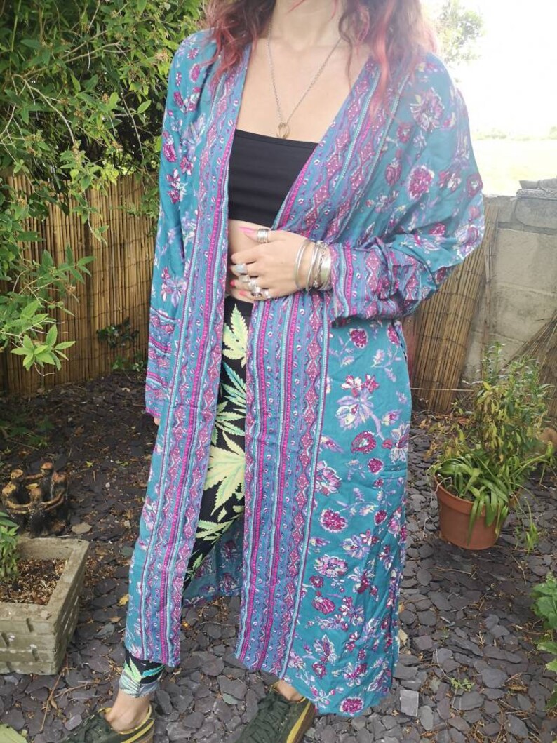 Floral Kimono Floral Dressing gown Kimono Dressing Gown | Etsy