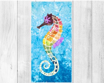 Sylvester Seahorse - PDF Applique Quilt Pattern