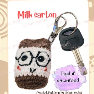 Häkelanleitung, Häkelanleitungen PDF, Amigurumi Muster, einfaches Häkelmuster, Amigurumi gehäkelt,gehäkelter Schlüsselanhänger,gehäkelter Kawaii Schlüsselanhänger