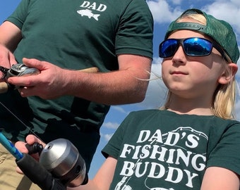 Dad and Dad's Fishing Buddy Matching Shirts Dad and Son, Dad and Kids Matching Shirts, Father Son Fish Shirts, Dad Tshirt, Fathers Day Gift
