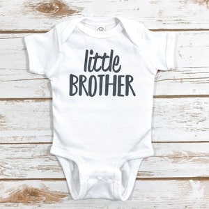 Little Brother Outfit, Baby Brother Infant Newborn Bodysuit Baby Boy Coming Home Outfit, Little Brother Announcement, Matching Siblings