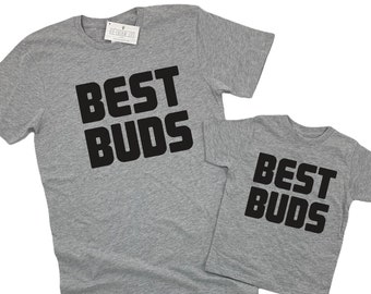 Best Buds Matching Shirts, Dad and Me Tees, Father's Day Gift