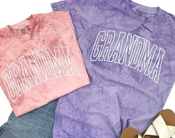Grandma Shirt Comfort Colors Womens Tie Dye Tee, Grandma Tshirt, Gift for Grandma, Comfort Colors Shirt, Mothers Day Gift, Gift for Grandma