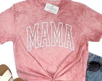 Comfort Colors Mama Shirt, Womens Tie Dye T-Shirt, Mama Shirt, Womens Comfort Colors Colorblast Shirt, Mothers Day Gift, Mom Gift, Girl Mom