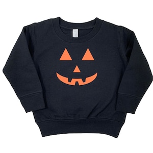 Halloween Jackolantern Sweatshirt Toddler Pumpkin Outfit Fall Sweater Toddler Youth Halloween Outfit Kids Long Sleeve Shirt Jack o lantern