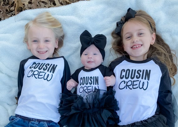 Cousin Shirts Matching Cousin Crew Shirts Kids Raglan Shirts Matching Cousins Baby Announcement New Cousin Matching Family Siblings Etsy
