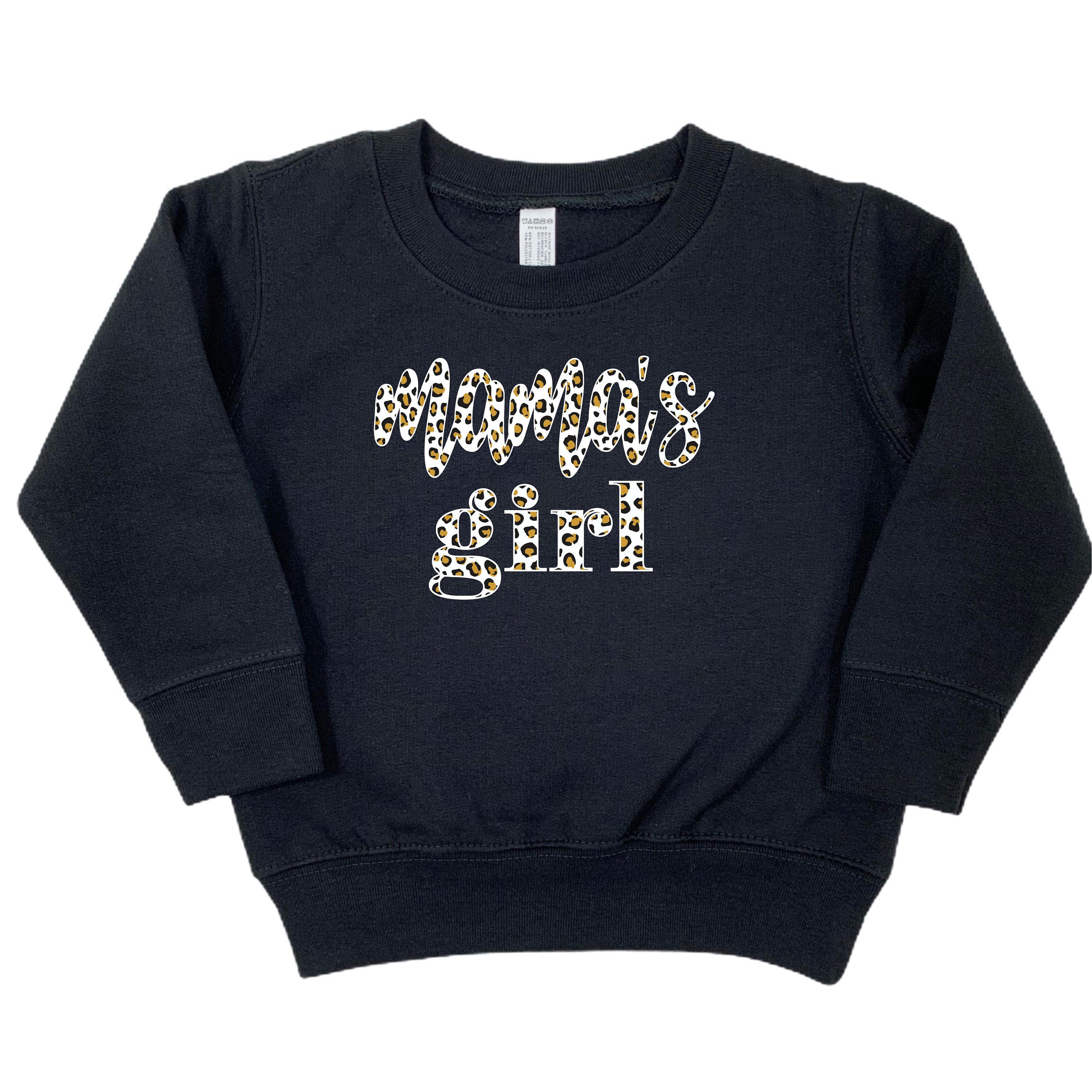 Toddler Girl Sweatshirt Leopard Print Mama's Girl Shirt Etsy