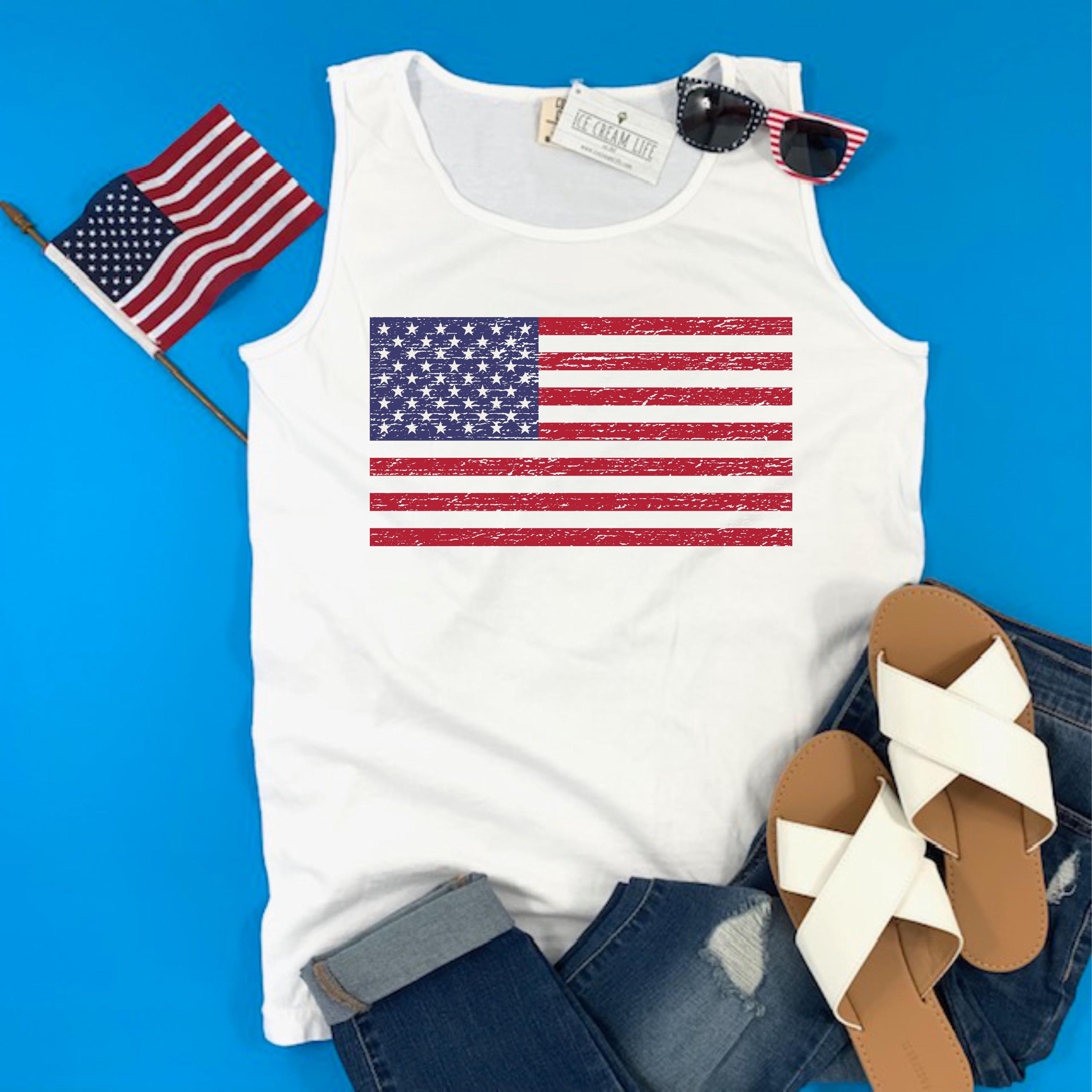 ifsixwasnineアメリカ国旗デザイン タンクトップ American Flag Tank Top - Etsy