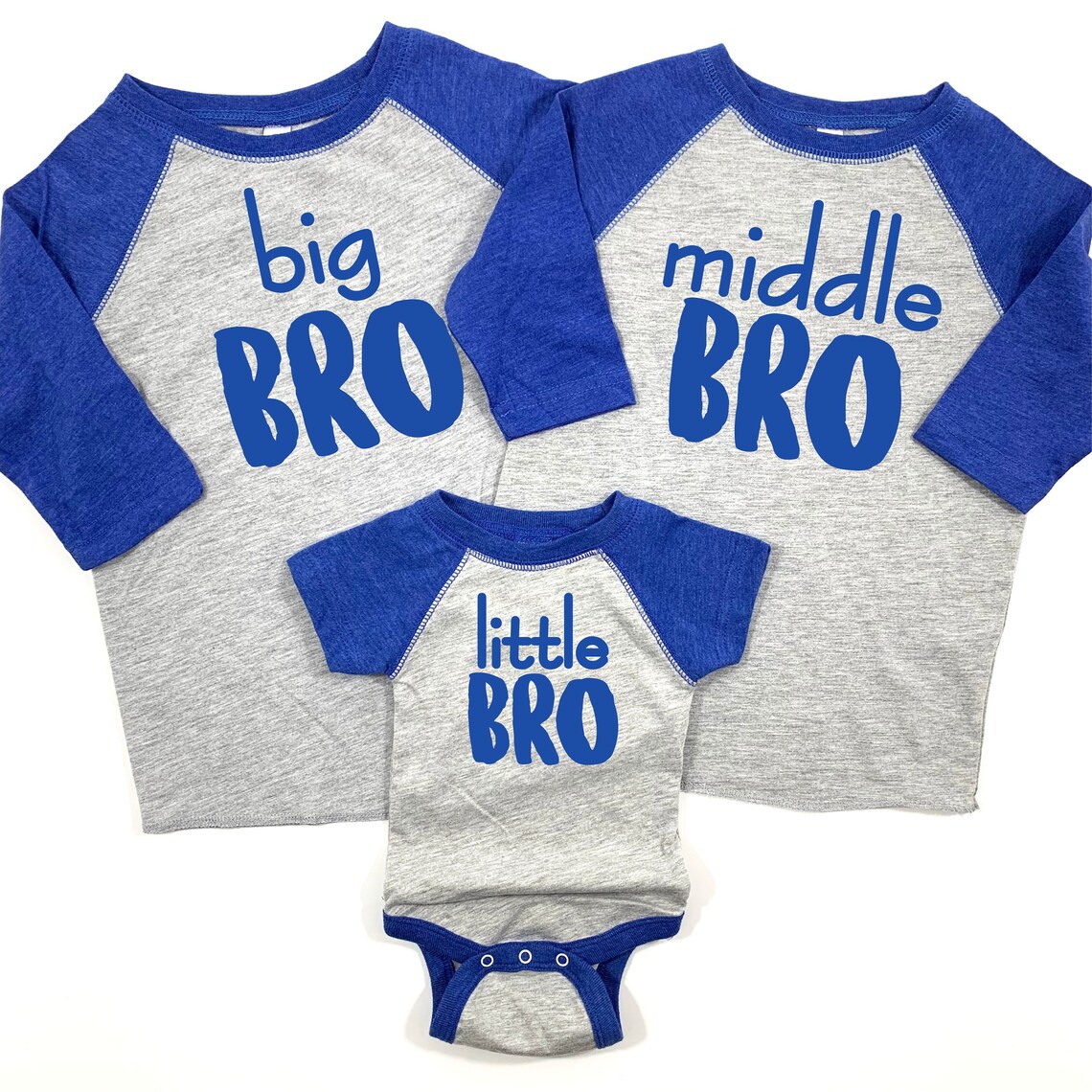 Big Middle Little Shirts Matching Shirts Brother Outfits Etsy