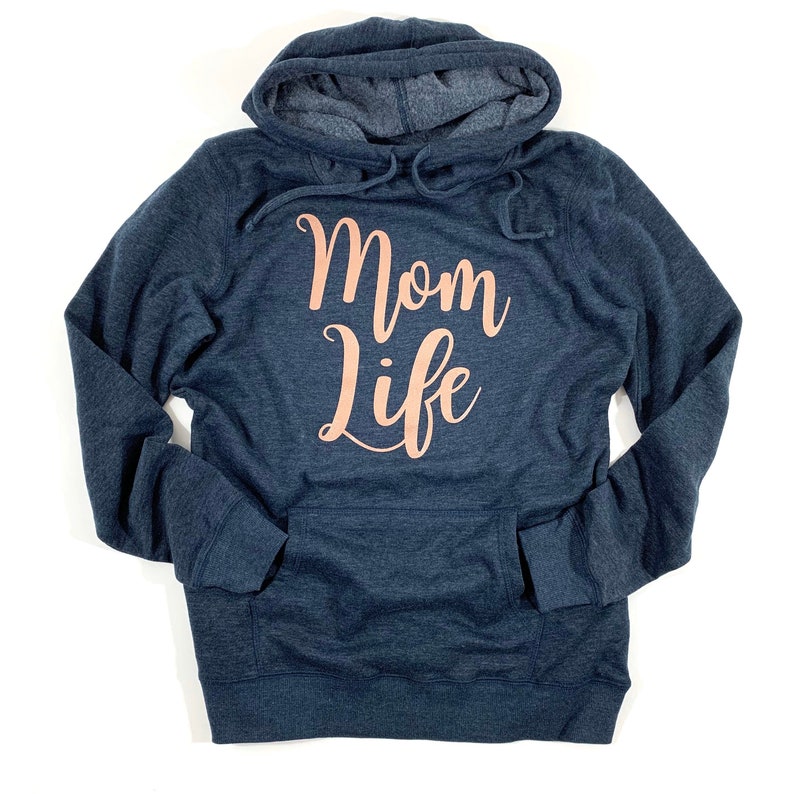 Mom Life Pullover Hoodie Sweatshirt Womens Fleece Hooded Long - Etsy