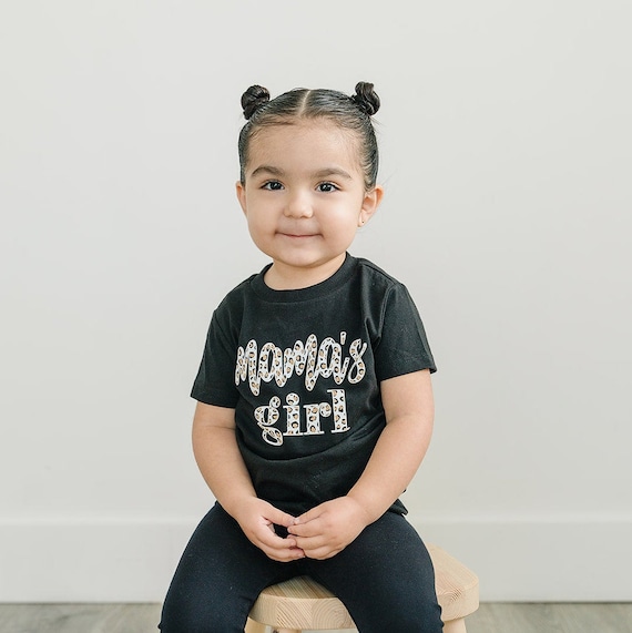 Leopard Print Mama's Girl Shirt, Baby Girl Toddler Shirt Matching Mommy and Me Shirts, Mama Mini Matching Cheetah Print Shirts, Mom Gift