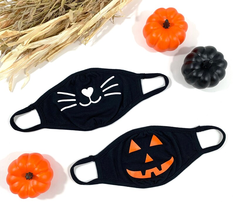 Black Cat Face Mask Kitten Kitty Face Mask Whiskers Youth Etsy