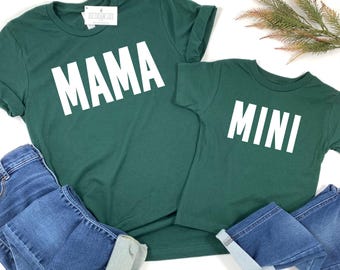 Mama and Mini Matching Shirts, Mother Daughter Tshirts, Mom and Baby Girl Matching, Toddler Girl Shirt, Mommy and Me Shirts, Mom Gift