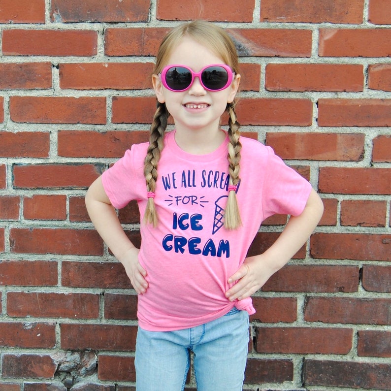 Ice Cream Shirt for Girl Ice Cream Party Kids Shirts Toddler Etsy