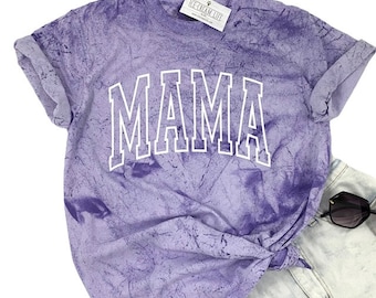 Comfort Colors Mama Shirt, Womens Tie Dye T-Shirt, Mama Shirt, Womens Comfort Colors Colorblast Shirt, Mothers Day Gift, Mom Gift, Girl Mom