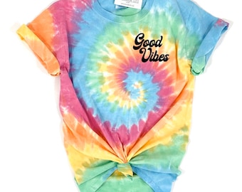 Good vibes t shirt tie dye Clearance