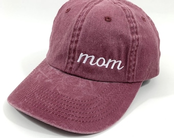 Mom Hat, Mom Baseball Cap, Mama Hat, Embroidered Womens Hat, Mothers Day Gift for Mom, Gift for Her