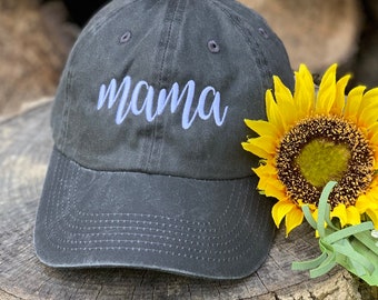 Mama Hat, Baseball Cap, Mom Hat, Embroidered Womens Hat, Gift for Mom, Mama Gift, Christmas Gift for Her