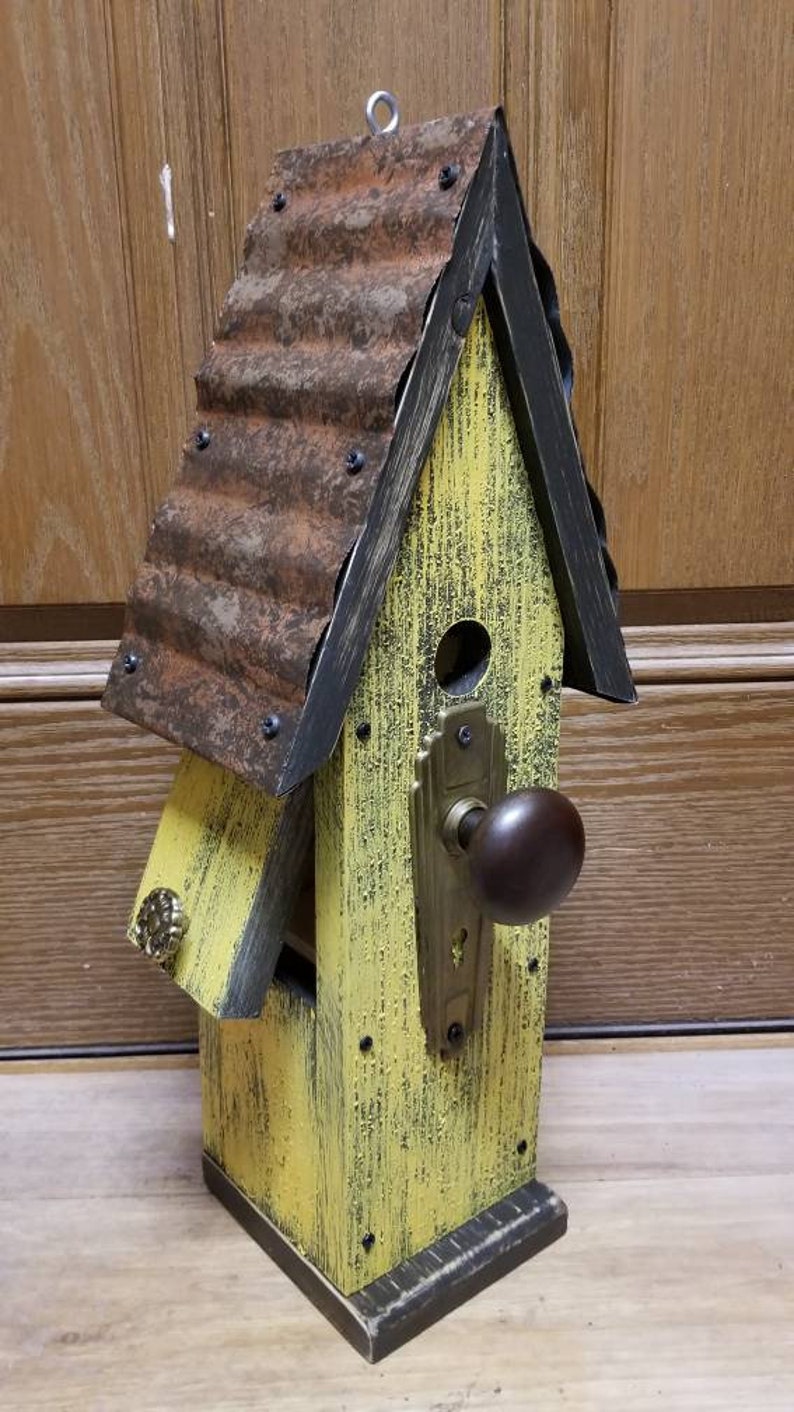 Large Rustic Birdhouse Etsy