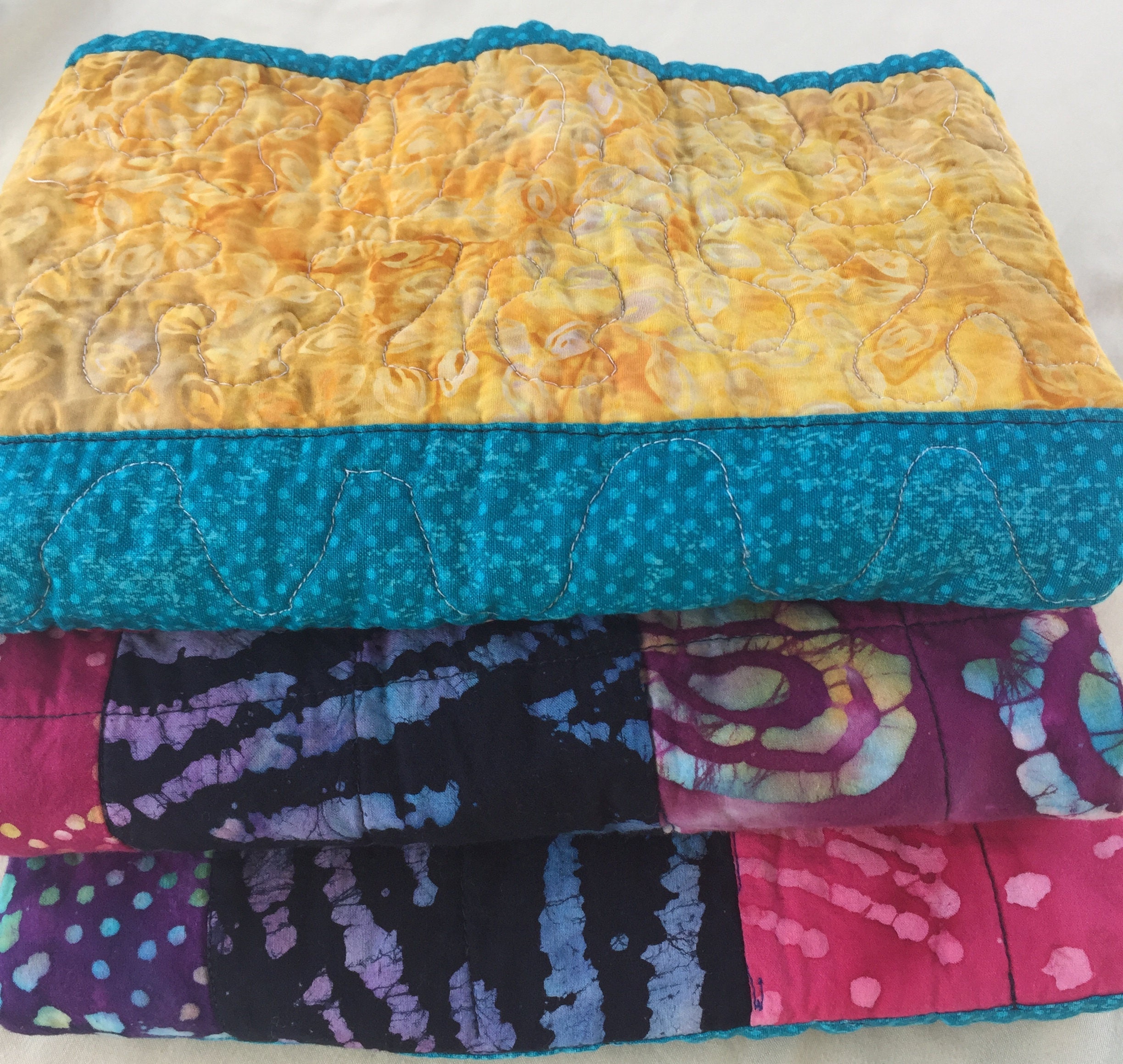 Batik Baby Quilt Wheelchair Lap Quilt Batik Cotton Boho Style Etsy