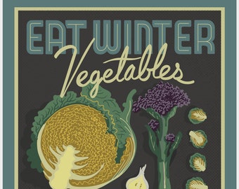Eat Winter Vegetables Poster