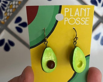 Avocado Dangle Earrings by Plant Posse