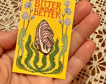 Radicchio enamel pin