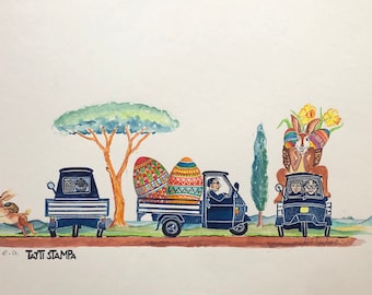 Tatti Stampa print: Easter Triptychon