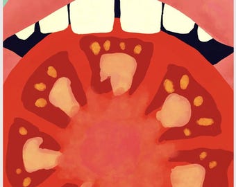 Tomato Mouth Poster