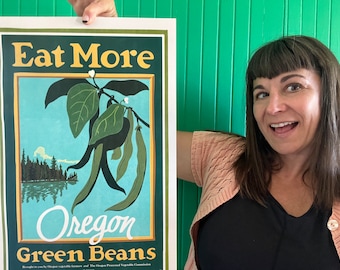 Eat Oregon Green Beans Poster