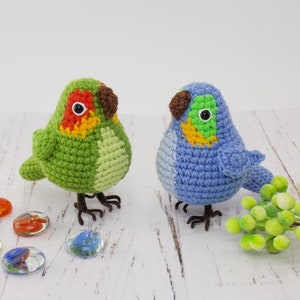 Amigurumi crochet pattern parrot / crocheted parrot / amigurumi birds / crochet pattern parrotl /