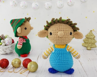 Amigurumi-haakpatroon kerstelf