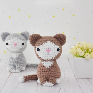 Amigurumi Kitten Crochet Pattern: YarnArtJeans Cat (PDF Pattern)